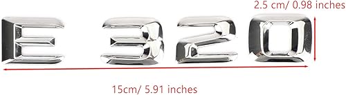 Miniatura 4 de MAD HORNETS Emblemas de coche E320 Logo ABS Carta Emblema Pegatinas Pegatinas Logotipo E320 Calcomanía Letras Números Emblema Placa de Nombre Apto