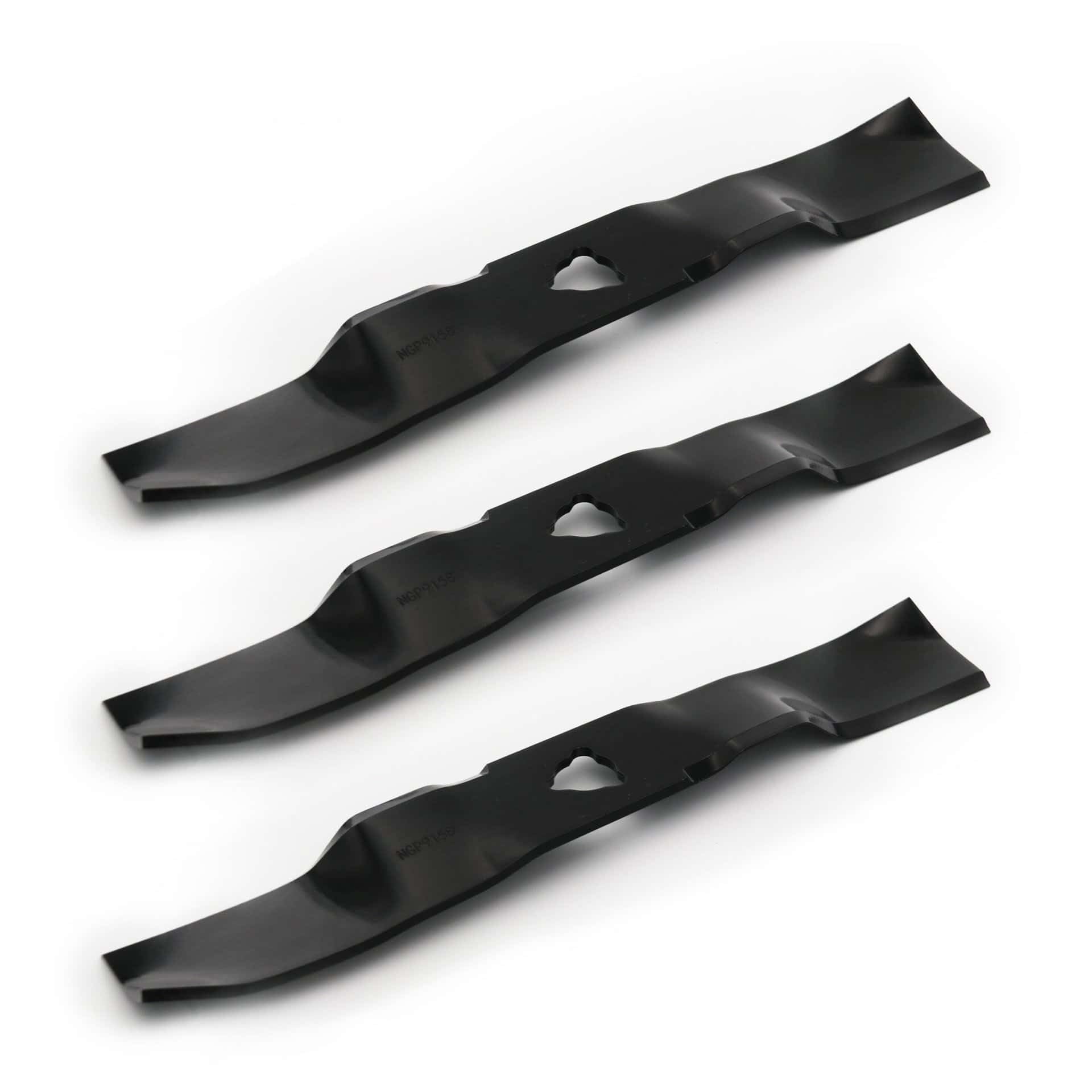 To the South® Cortacésped Cuchillos adecuados para Stiga Park 100 Combi 3 (39 cm) juego de 3 cuchillas de corte
