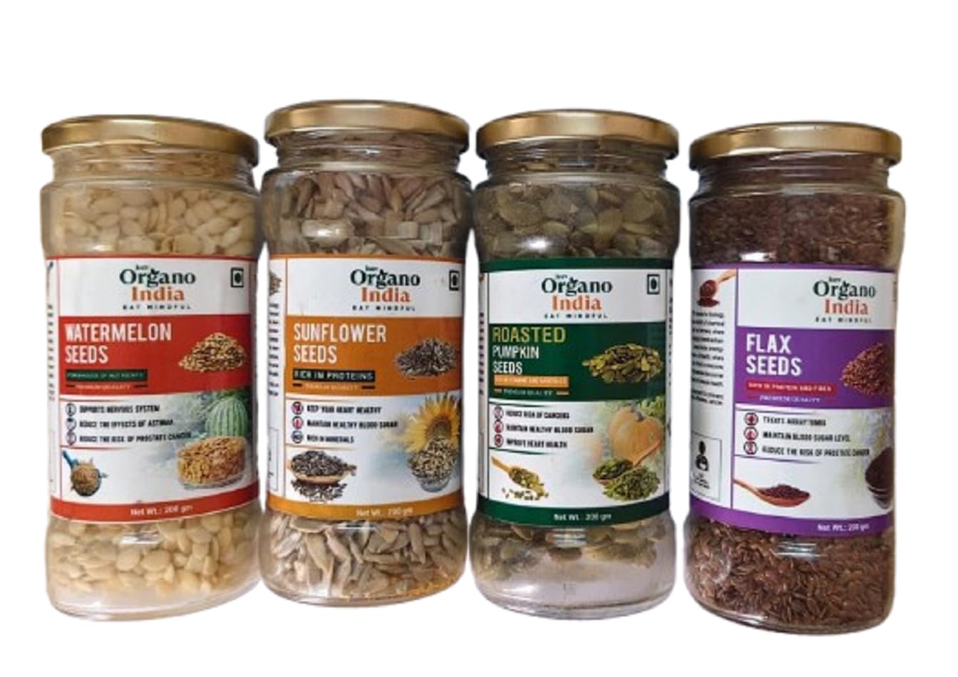 Organo India Premium Super Seeds Combo | Fibres Raw Seeds Edible Mix | Sunflower, Pumpkin, Watermelon, Flax Seed | Diet Snacks | Healthy Snacking | Bones Strength| Gluten free | Weight Loss | Diet food | Protein rich Seeds Mix Superfoods | Healthy &  (B0B8DKTLR7) Amazon Price History, Amazon Price Tracker