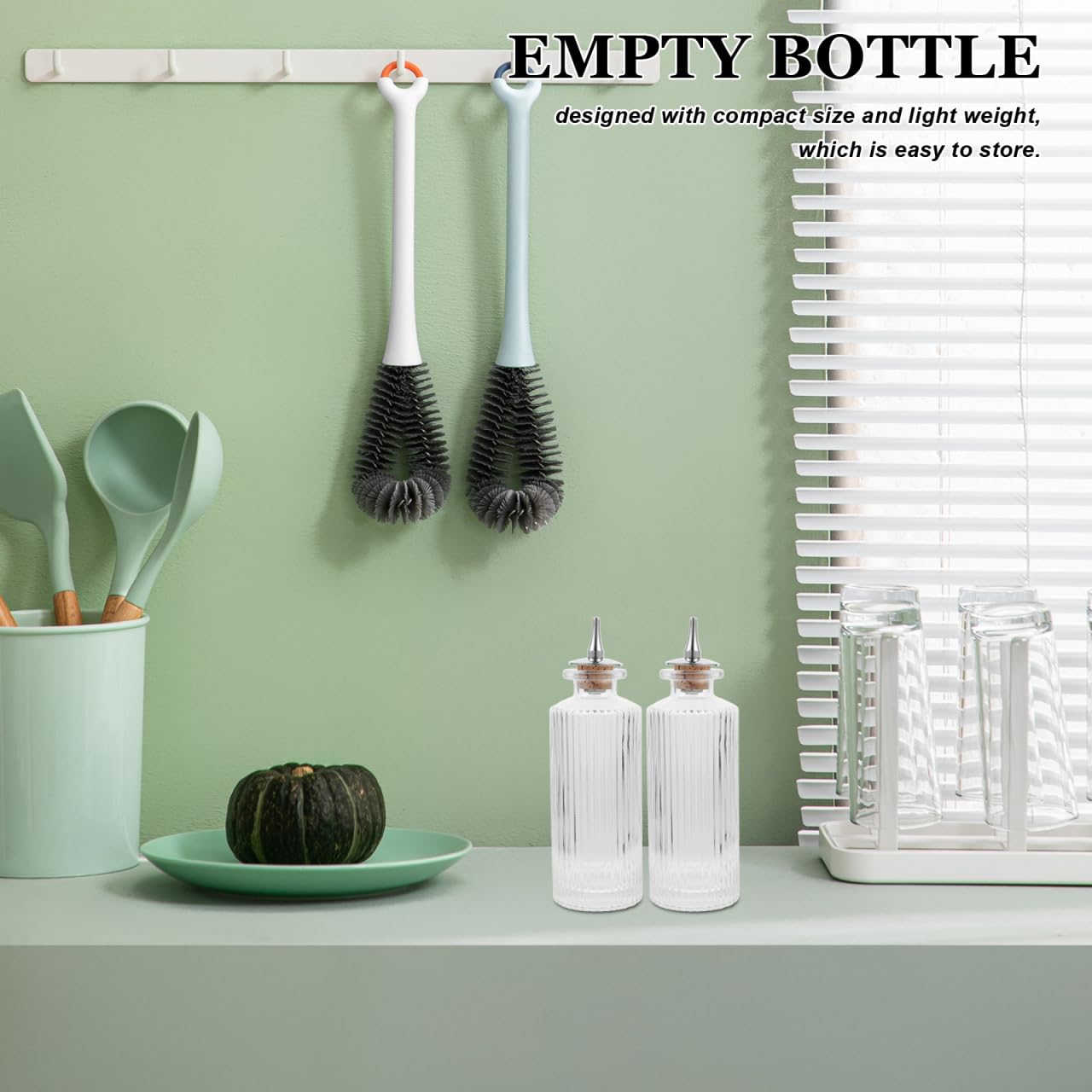 PRETYZOOM Multi-Function Small Glass Bitters Bottle with Detachable Stopper for Cocktail Party Practical Bar Supplies Compact and Lightweight Design - Image 4