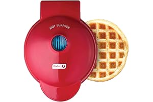 DASH Mini Waffle Maker - 4” Waffle Press Nonstick Waffle Iron with...