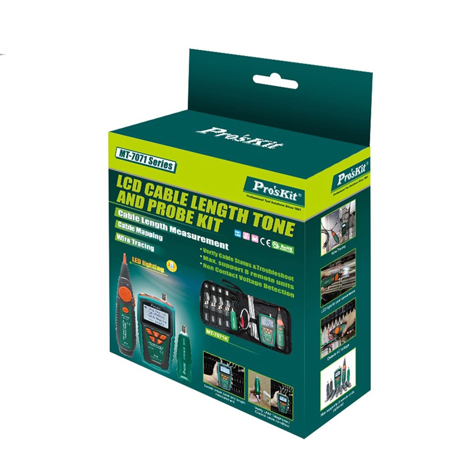 Buscador de líneas LCD Longitud de audio BreakPoint Line Finder Tester Line Finder Para Ethernet y teléfono