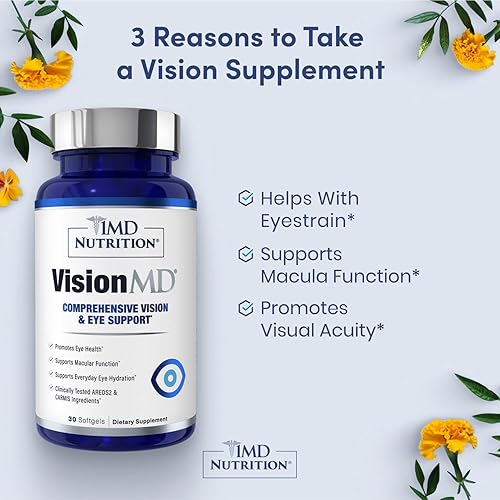 Miniatura 2 de 1MD Nutrition VisionMD - Vitamina para ojos CARMIS - con luteína y zeaxantina  Apoya la salud de la visión, la fatiga ocular diaria y el ojo seco