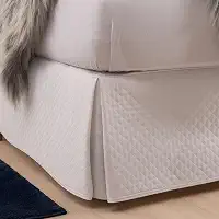 Saia para Cama Box Queen Matelada em Poliéster Lindas Vários Tamanhos (Branco, Queen)