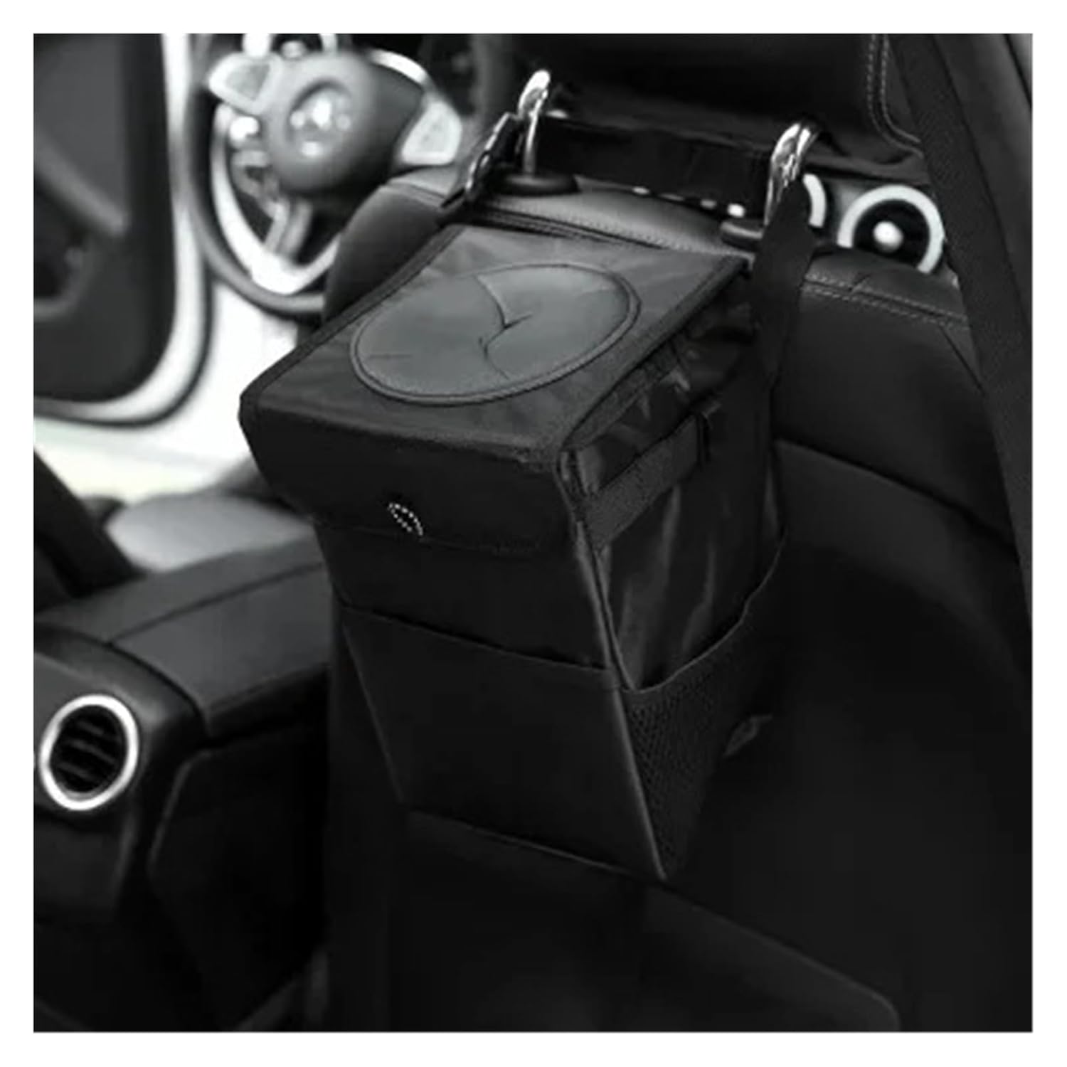 Car Trash Can Bin Accessories Organizer Garbage Dump Trash Can Cars Storage Pockets Closeable Portable