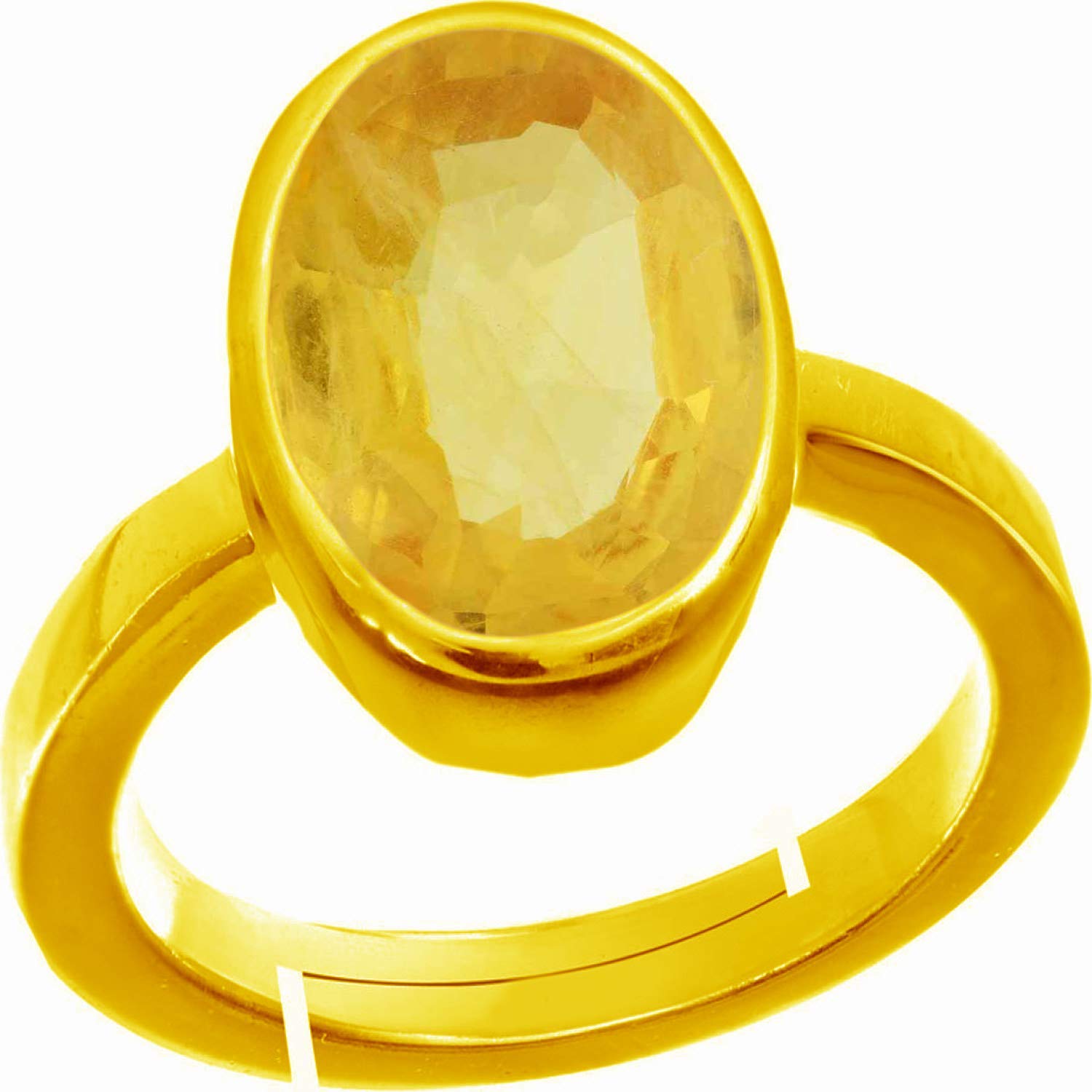 Anuj Sales 9.00 Ratti Certified Unheated Untreatet AA++ Quality Natural Yellow Sapphire Pukhraj Gemstone Ring for Womens and Mens (B08YWRSVXP) Amazon Price History, Amazon Price Tracker