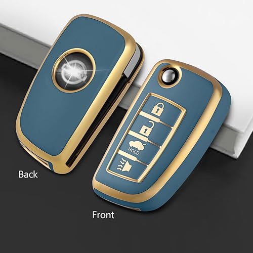 Miniatura 4 de Funda protectora de TPU para llavero inteligente compatible con llave plegable Nissan, X-Trail Juke F15, Rogue, Qashqai, J11, Tiida, Murano, Maxima,
