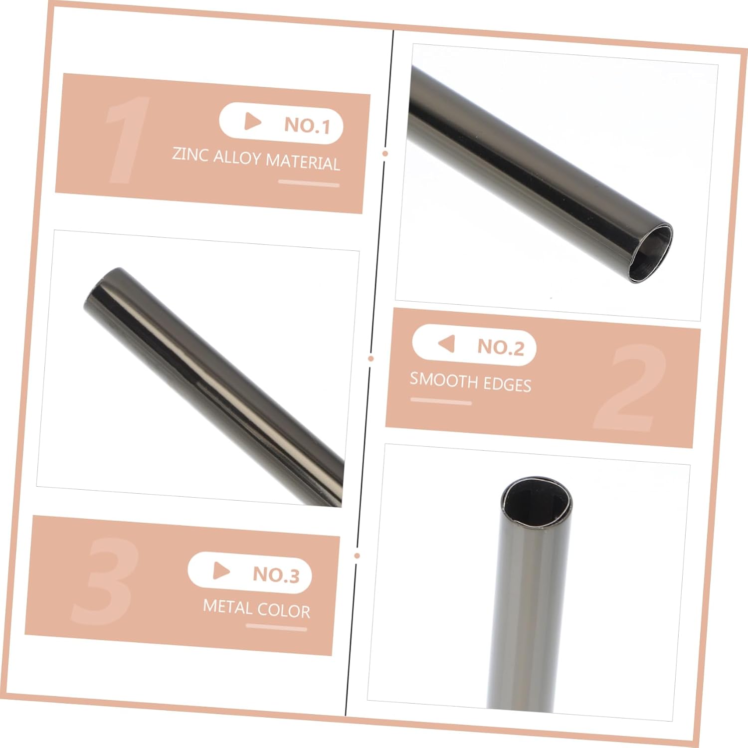 5pcs Metal Sealed Manicure Pen Caps for Nail Art Pens