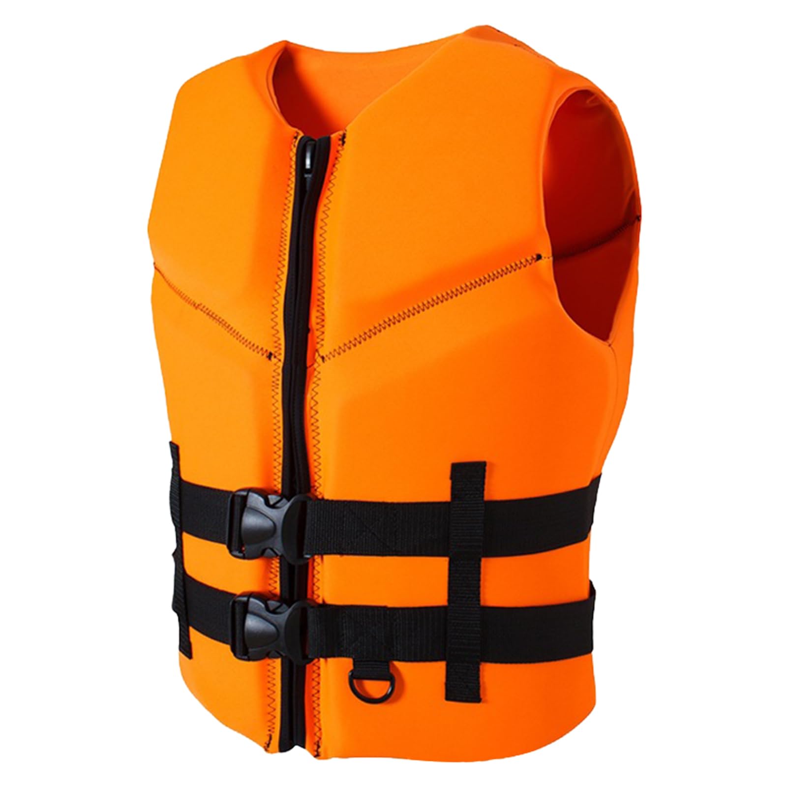 Adults Swim-Jacket Youth Waterproof Swim Jacket Waistcoat Adjustable Swim Vest Unisex for Boarding, Kayaking, Fishing,Watersports (Orange, XXL)