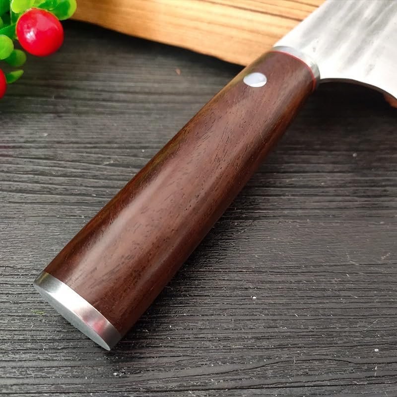 Meat Cleaver,Cleaver Knife 7.5 Inch Forged 5Cr15Mov Stainless Steel Kitchen Chef Knives Meat Fish Vegetables Sliced Professional Chinese Butcher Cleaver Knife Tools, LAMAJIGA5844