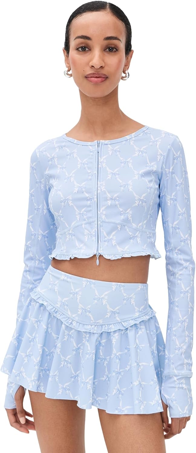 LOVESHACKFANCY Women's Laudie Zip Up