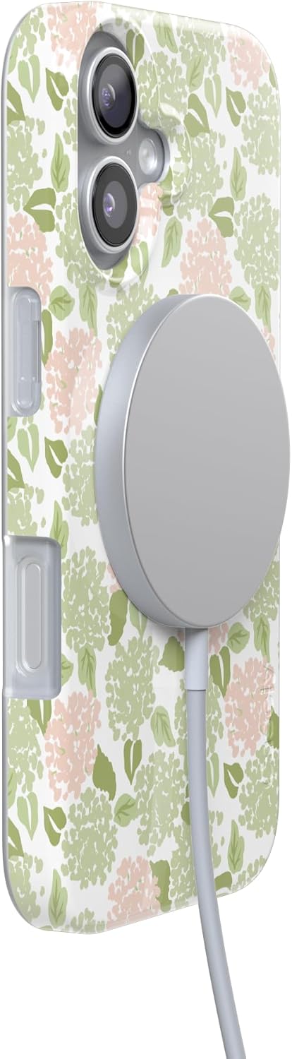 Casely iPhone 17 Case | Hydrangea Haze | Floral Garden | Compatible with MagSafe | Classic Ultra Thin Design