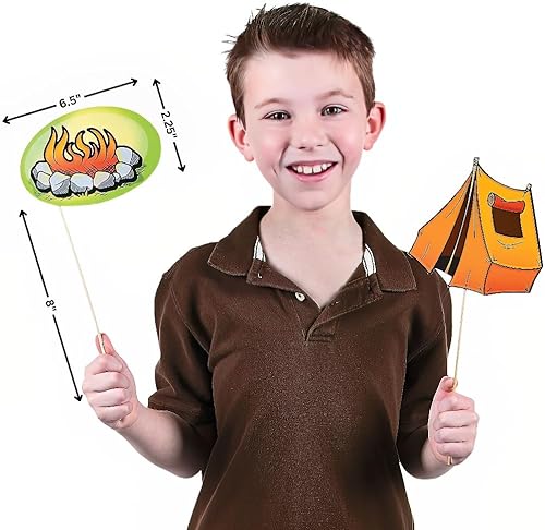 Miniatura 2 de Fun Express Accesorios para palos de fotos de camping, accesorios de ropa, accesorios de disfraces, suministros para la escuela bíblica de