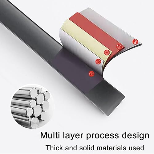 Miniatura 4 de Paquete de 10 manijas cuadradas de 4.13 pulgadas con centro de agujero de 3.77 pulgadas, manijas de gabinete de cocina de acero inoxidable,