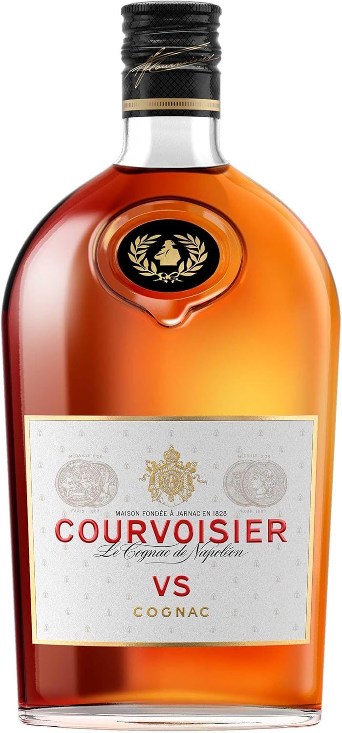 Courvoisier VS 35CL – French Cognac Brandy - Aged Up to 8 Years, Elegant Aperitif with Notes of Pear, Apple, Grapefruit, and Oak