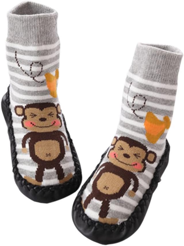 Meijunter Baby Infants Cute Monkey Toddler Anti-Slip Sock Shoes Boot Slipper Sock