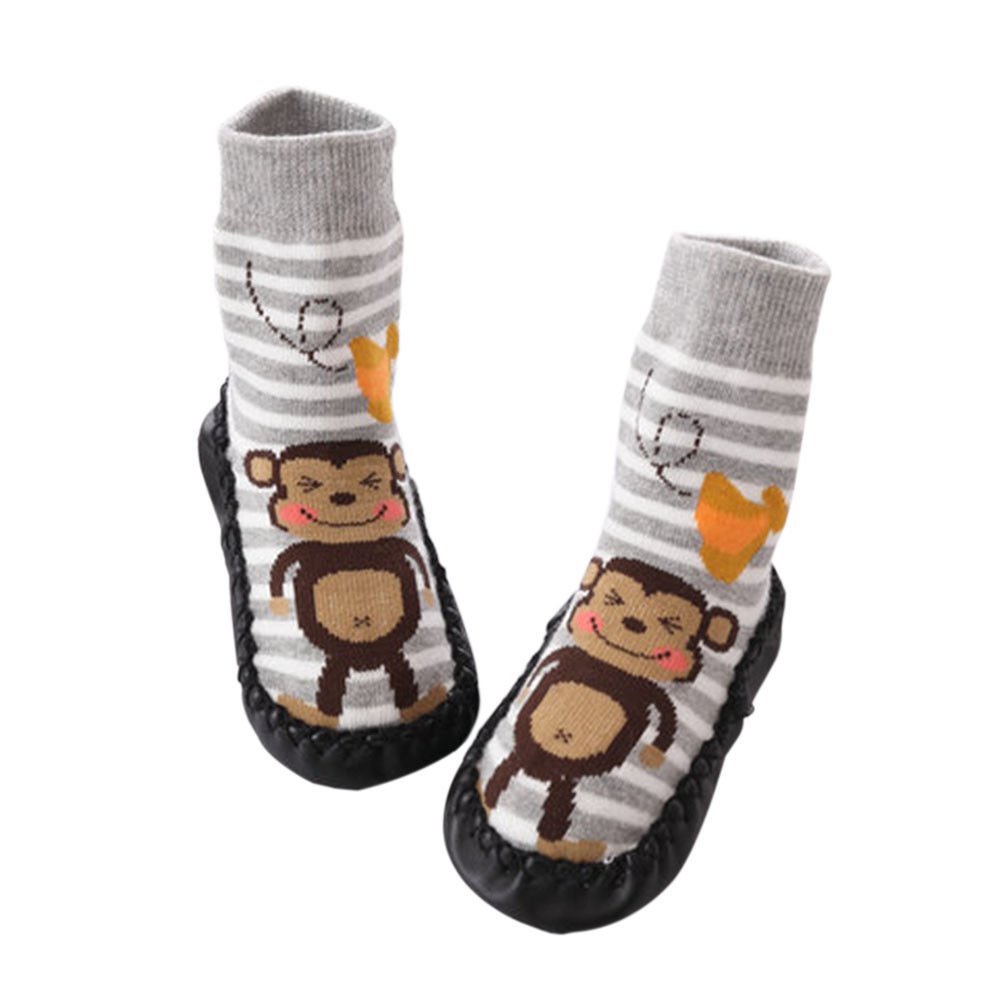 Meijunter Baby Infants Cute Monkey Toddler Anti-Slip Sock Shoes Boot Slipper Sock