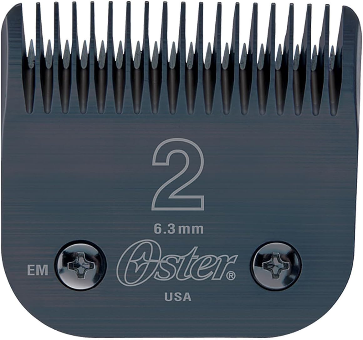 Oster Professional Clipper Blades - Size 2 Oster Clipper Blades - Compatible with all Oster Detachable Blade Clippers - Long-lasting, High-Carbon Steel, Treated for Ultra-Sharp Precision