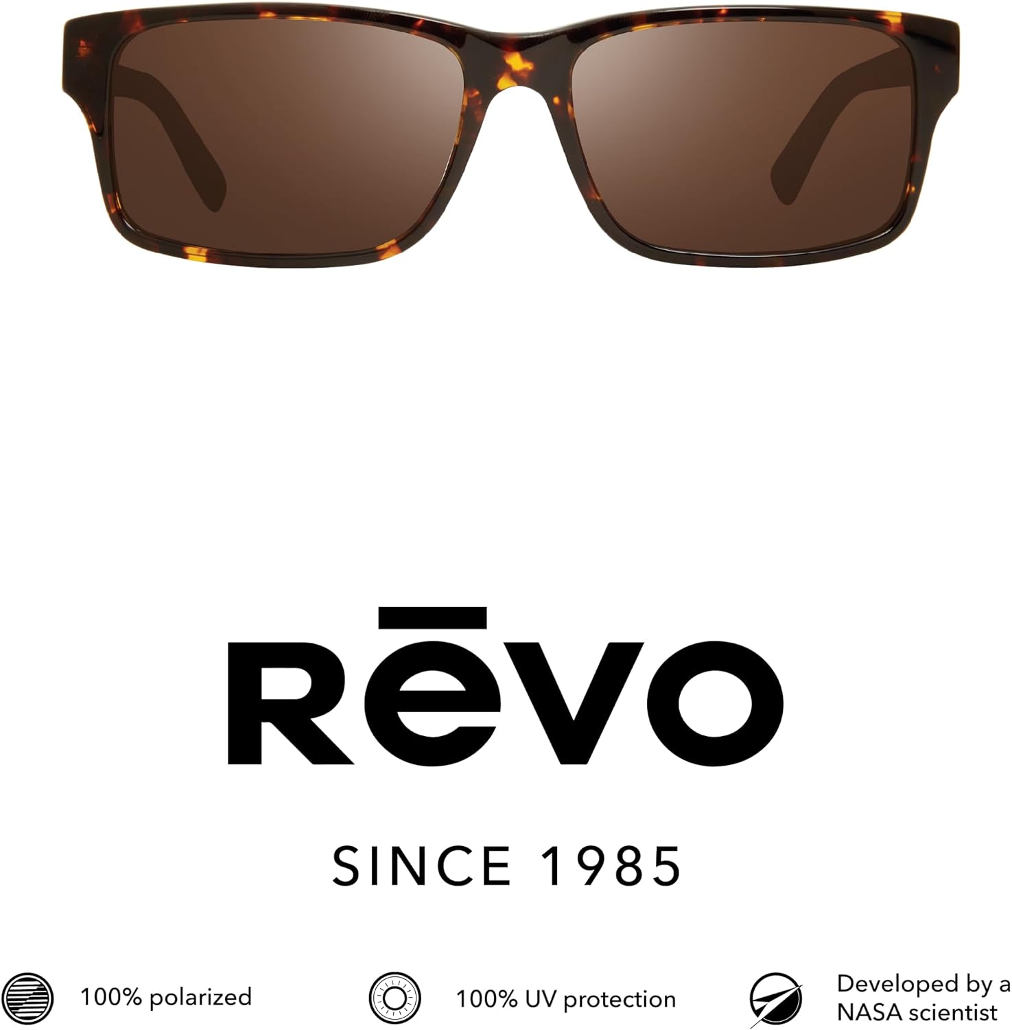 Revo Sunglasses Finley: Polarized Lens with Eco-Friendly Rectangle Frame