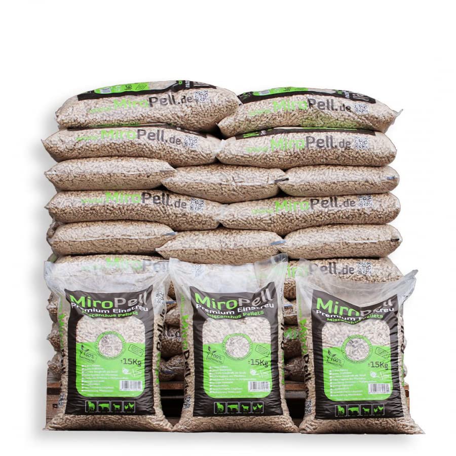 STROY Miscanthus Pellets Einstreu 15kg x 20 Sack 300kg Palette kaufen