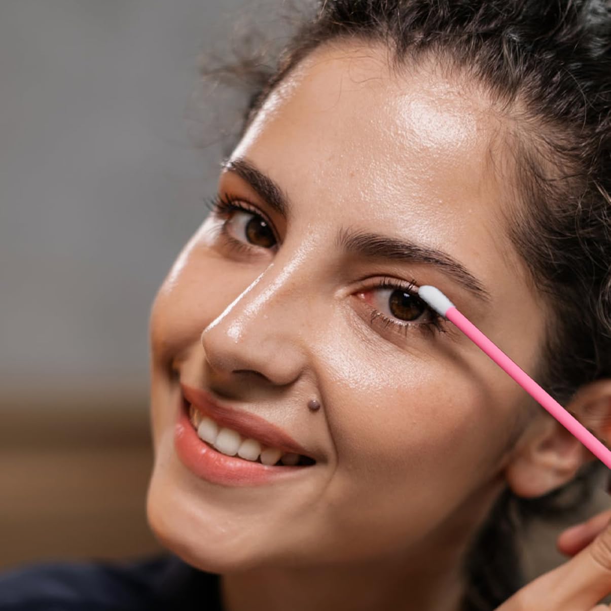 CANIGHT 500pcs Lip Brush Heads Replacement Lipstick Brush Flocking for Lipstick and Lip Gloss