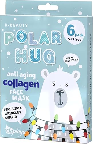 K-Beauty - Paquete múltiple de mascarillas faciales de belleza natural, cuidado equilibrado de la piel, hechas en Corea del Sur (paquete de