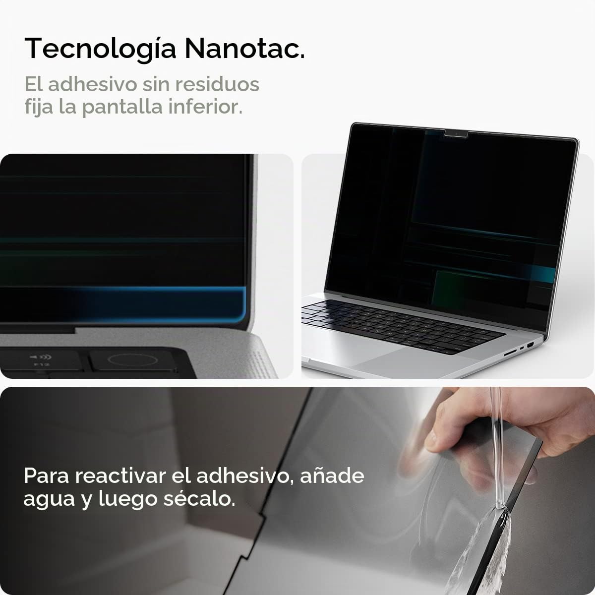 Spigen SafeView Protector Pantalla Filtro Privacidad para MacBook Pro 14 pulgadas (M5 Pro / M5 Max 2026 / M5 / M4-M1 series), 1 Unidad, Anti-Espía, Magnética Extraíble
