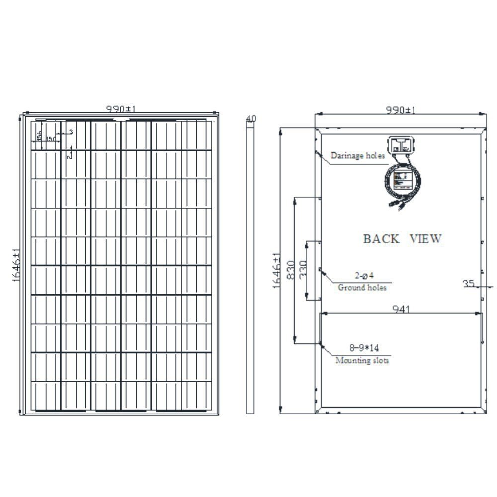 300W Solarmodul monokristallin 4 x 300Watt Hochleistungs-Solarpanel für Solaranlage & Offgrid-Systeme | 12V/24V kompatibel | Wetterfest & langlebig | Ideal für Wohnmobil, Garten & Balkonkraftwerk