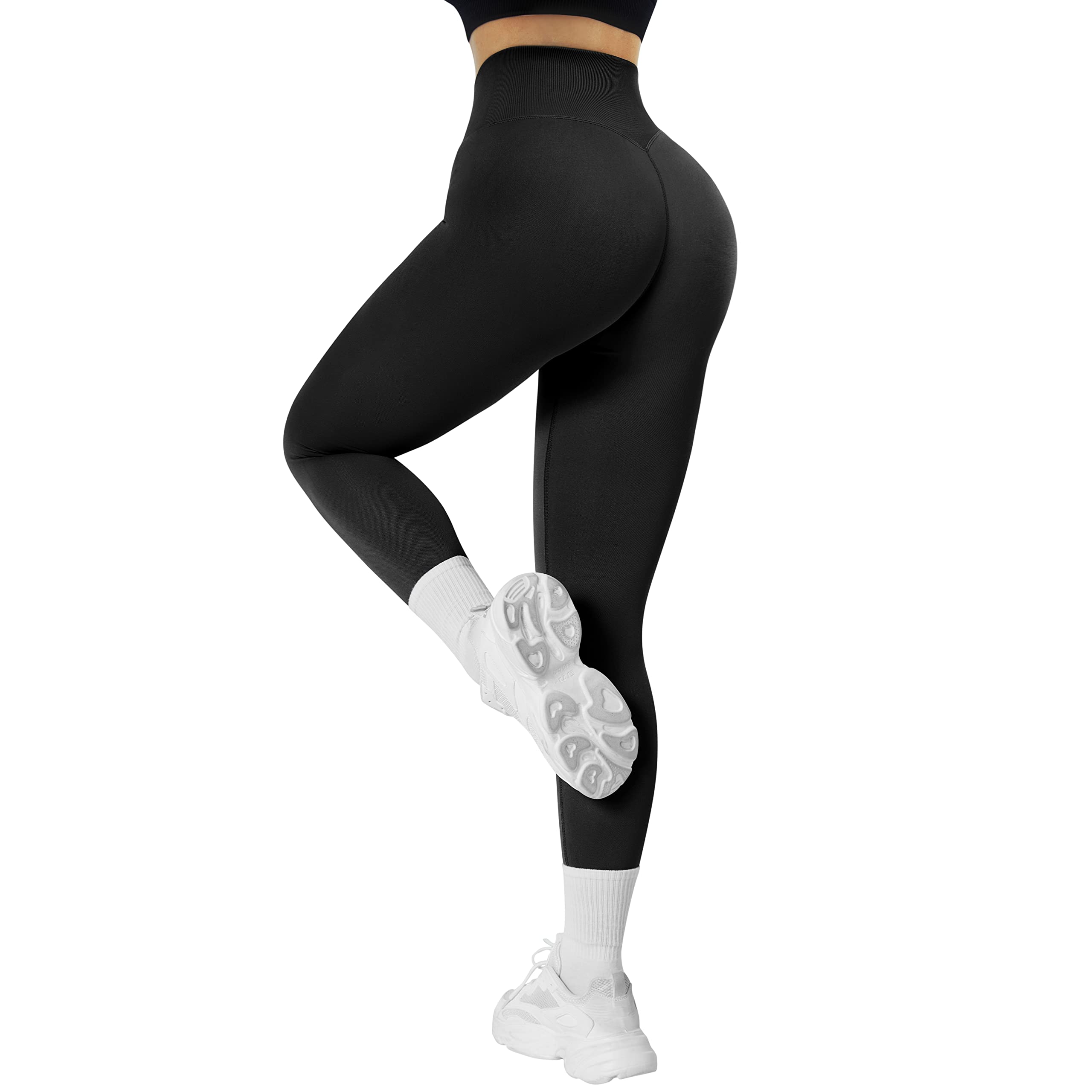 DOULAFASS Workout Leggings for Women Seamless Butt Lifting Leggings High Waist Tummy Control Yoga Pantts