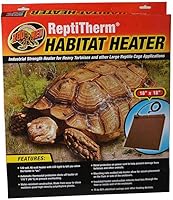 Zoo Med ReptiTherm Habitat Heater 40W - Safe Tortoise Terrarium Heat Mat with Thermostat