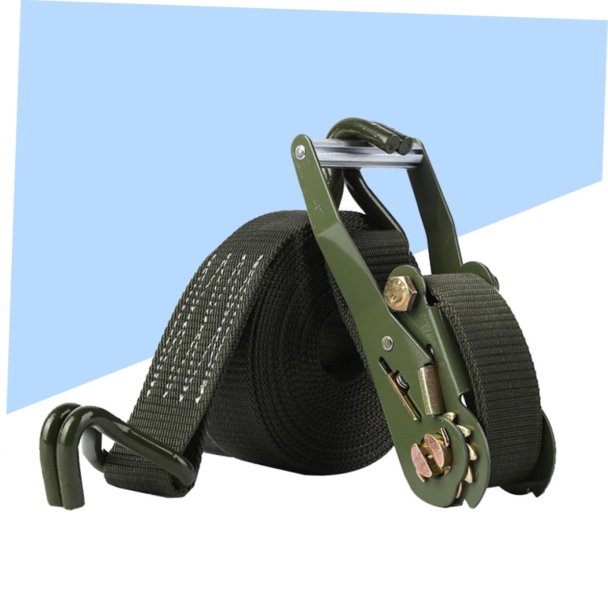 OUNONA 6m Spanngurte mit Ratsche aus Polyester 5cm Breite LKW Zurrgurte für Motorrad und Fahrzeugtransporte Metallverschluss mit Druckpunkten Zur Ladungssicherung