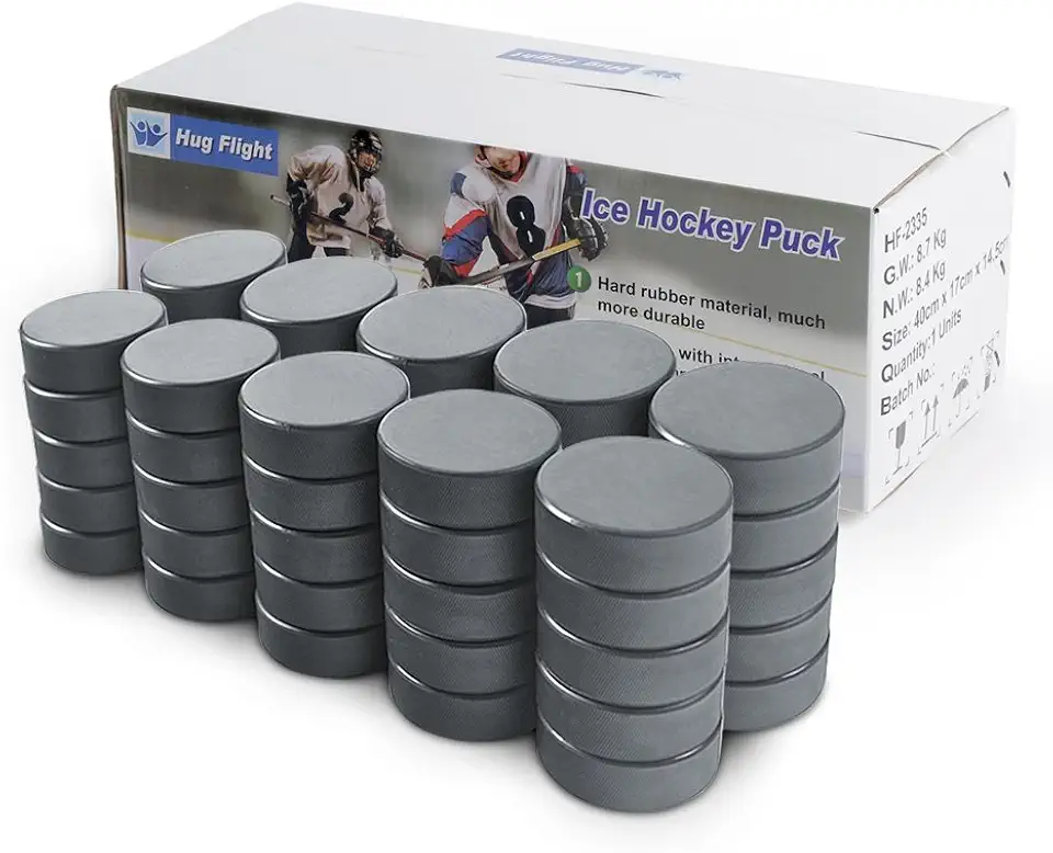 Hockey Pucks Bulk 50 discos de hóquei por capa oficial novo