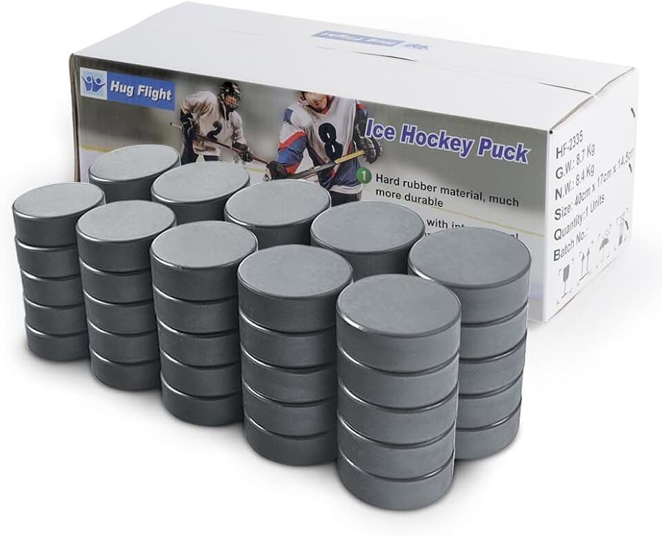 Hockey Pucks Bulk 50 discos de hóquei por capa oficial novo