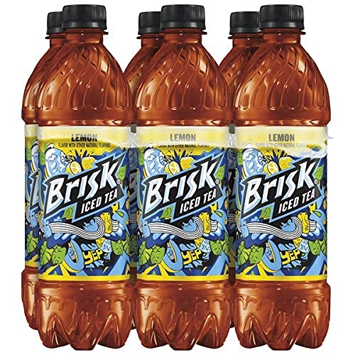 Brisk Iced Tea Lemon, 16.9 oz, (0.5 Liter), 24 Units