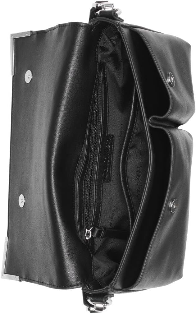 Calvin Klein womens Mica Organizational Flap Demi Shoulder Bag & Crossbody - Image 4