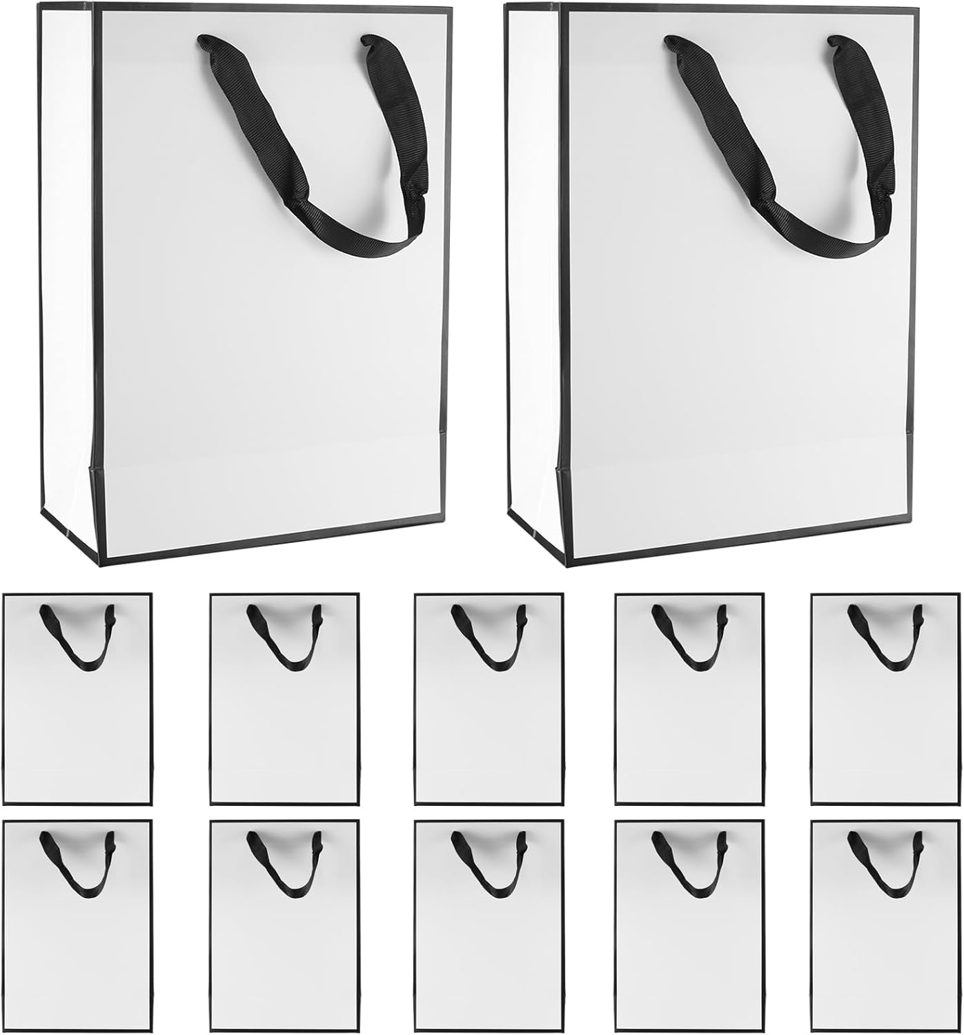 10 Pcs Kraft Paper Bags, Gifts Wrapping Shopping Bags Pouches with