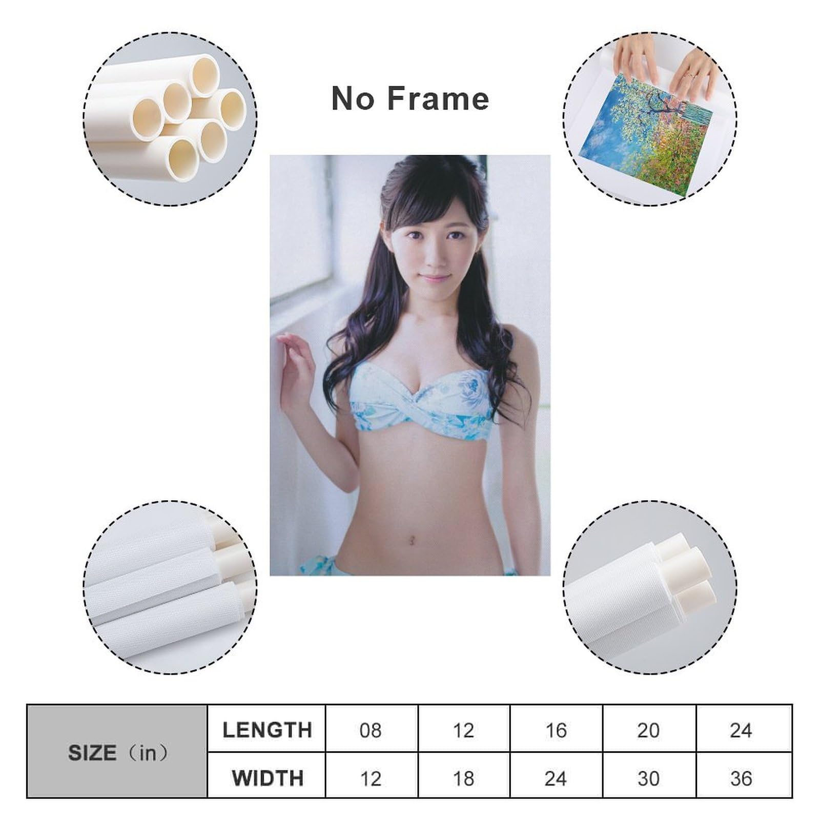 Amazon.co.jp: (AKB48)渡辺麻友 ポスターグラビア水着画像ポスター (49
