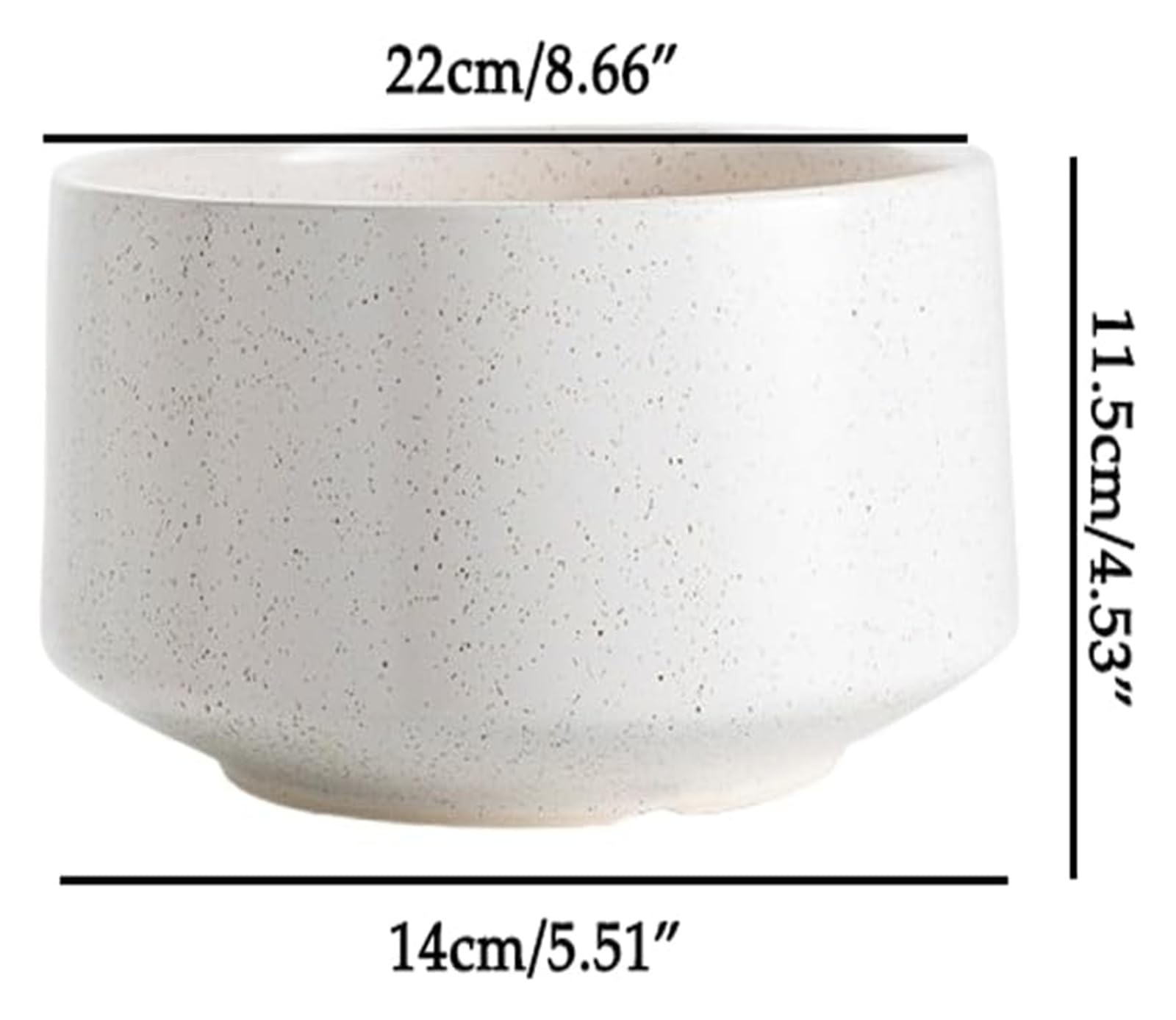 Doniczka gliniana do roślin ceramiczna doniczka nowoczesny sukulent dekoracyjny kwiat z otworem drenażowym 30 cm okrągły do wewnątrz na zewnątrz rośliny ziołowe (biały, 14 cm)
