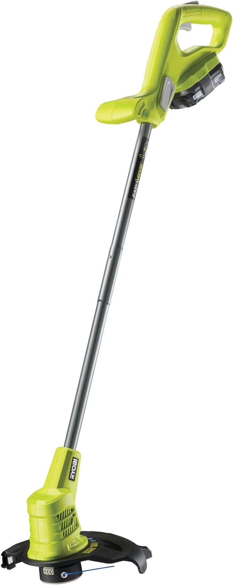 Ryobi RLT1825M13 18V ONE+ Cordless Lithium Grass Trimmer 25cm Path (1 x 1.3Ah), Hyper Green & Grey