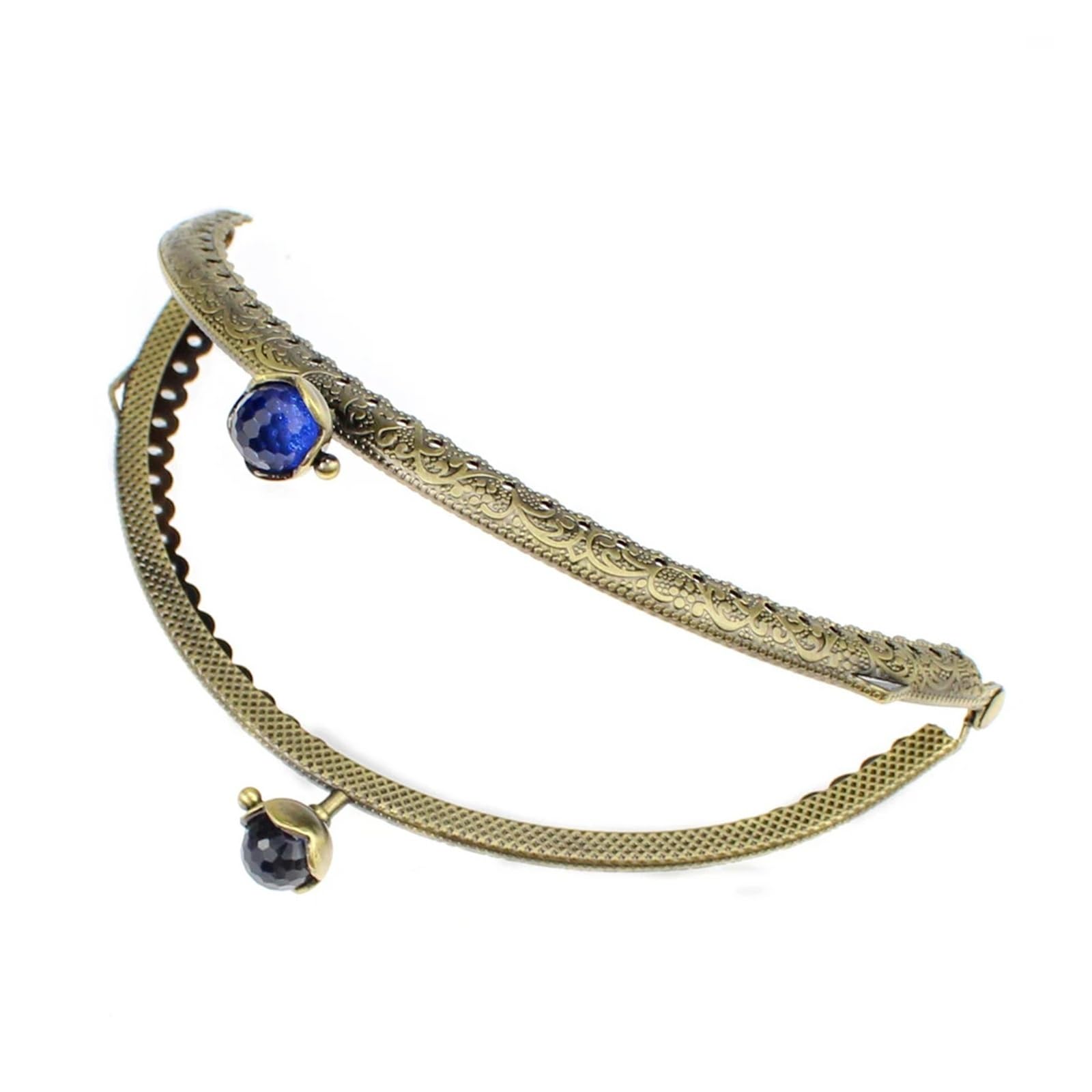 5 uds 12, CM Emicircle repujado encaje Lotus Kiss cierre de manija del marco for bolso mano accesorios costura repuesto Para Hogar(12.5CM NO.5)