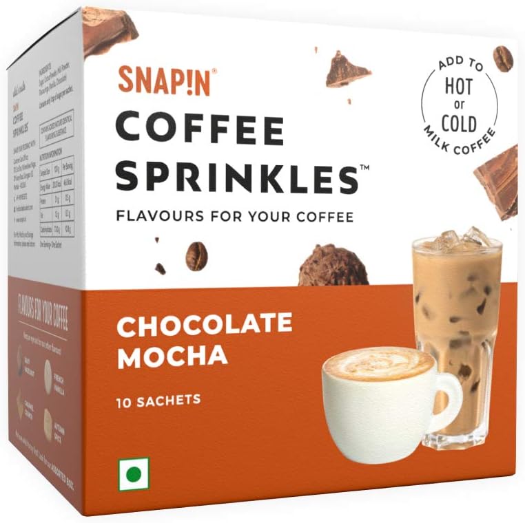 Snapin Coffee Sprinkles Chocolate Mocha- Flavours for Your Coffee Pouch, 150g