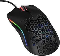 Glorious Gaming Mouse - Modelo O Minus 58 g Superlight Honeycomb Mouse, mouse com luzes - Mouse preto fosco, mouse USB para jogos