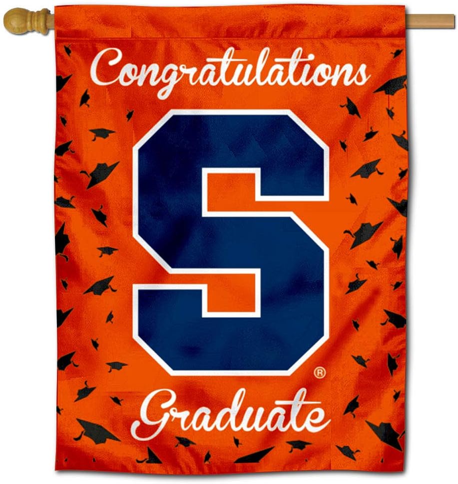 Syracuse Orange Graduation Gift Banner Flag