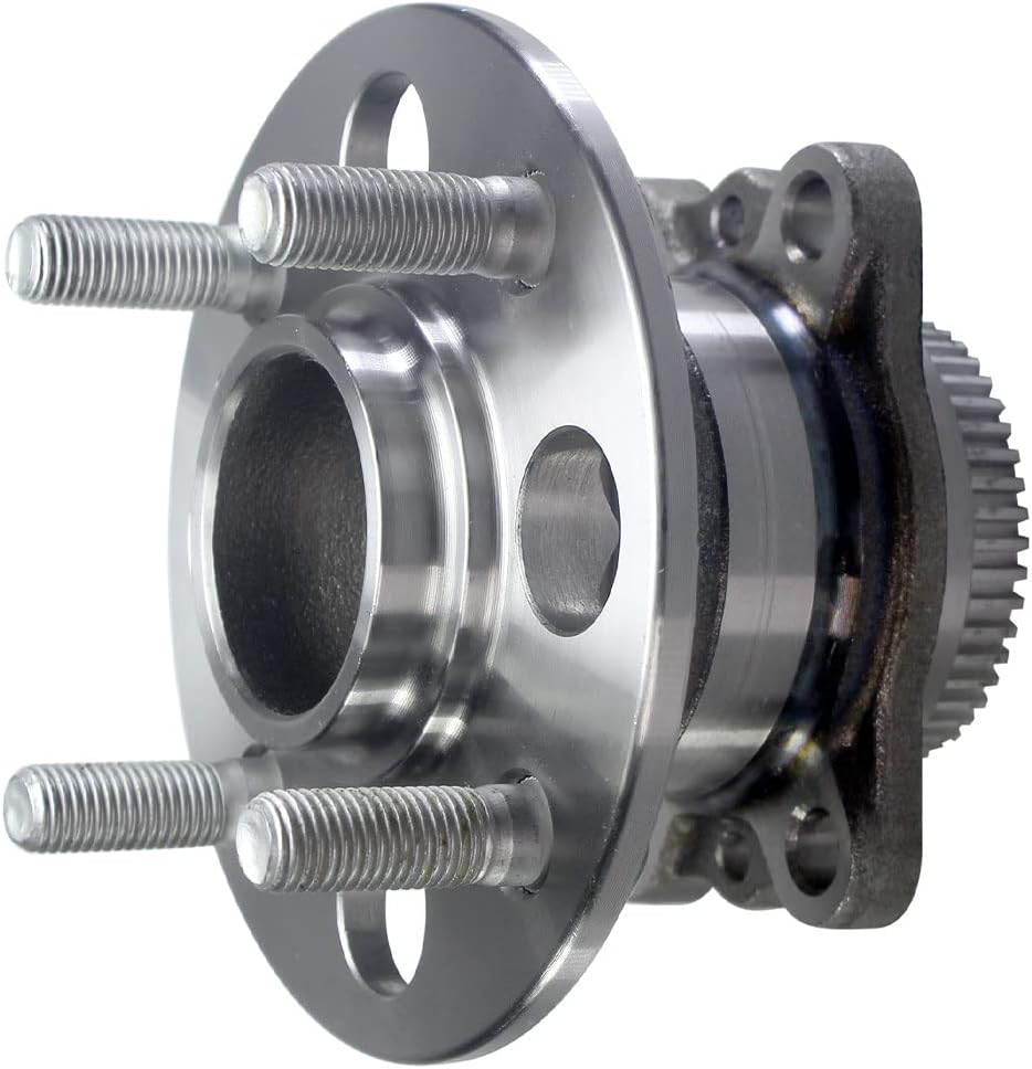 Rear Wheel Bearing Hub Assembly 512483 Compatible with 2012-2017 Hyundai Accent, 2012-2017 Kia Rio Hub Bearing Assembly w/ABS 4 Lugs Pair