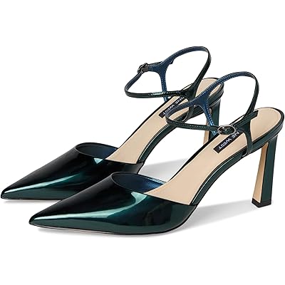 Nine West Dres teal mirror metallic