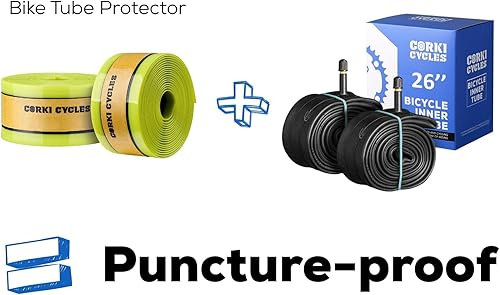 Miniatura 6 de Corki Cycles - Tubo de bicicleta de 26 pulgadas x 1.75 1.85 1.95 2.0 2.1 2.125 2.2 2.25 2.3 2.35 2.4 4.0 válvula Schrader 1.260 in  Presta Valve