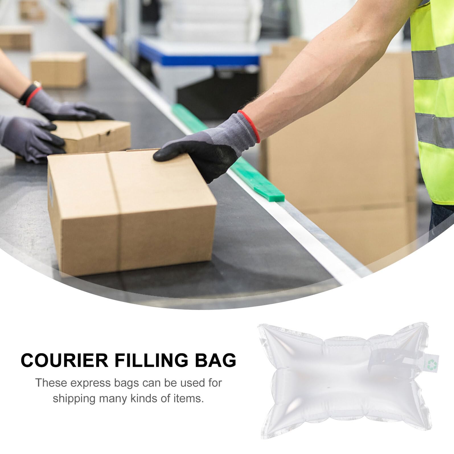 BESTonZON Lot De 100 Paquet Gonflables D’emballage 25x40 Cm En Film Anti-collision, Coussins D’air Légers Et Recyclables Pour Protection Fragile, Calage Sécurisé Pour Expédition Et Emballage