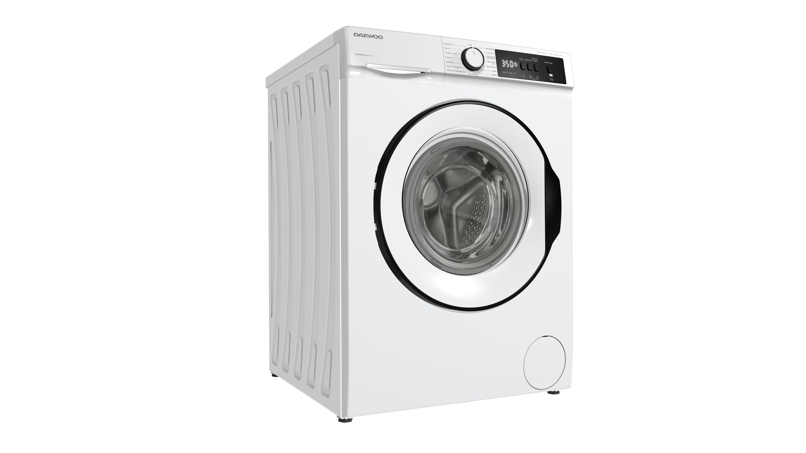 Daewoo WM-FB2694W1A-DE Waschmaschine Frontlader, 12 kg, 1400 U/min., Energieeffizienzklasse A, InverterMotor, Allergy Safe-Programm, AquaStop, Weiß