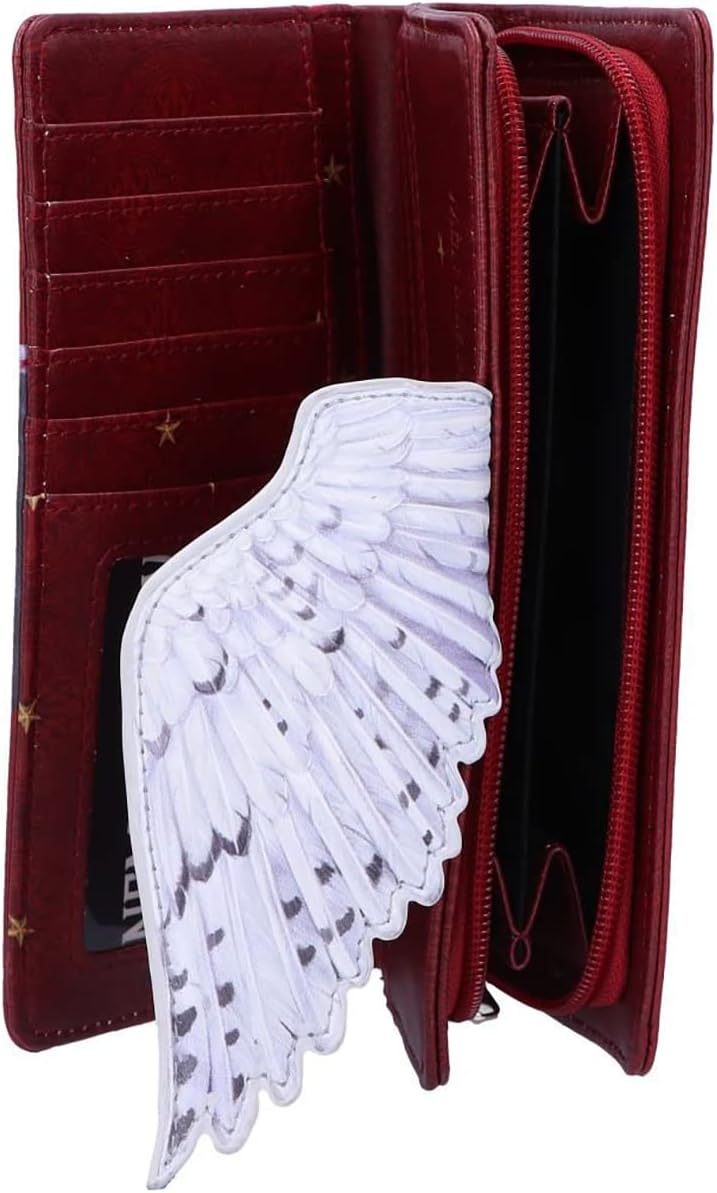 Nemesis Now Magical Flight Snowy Owl Embossed Mythical Wallet, Hand-Painted Gothic Design Purse, 18.5cm