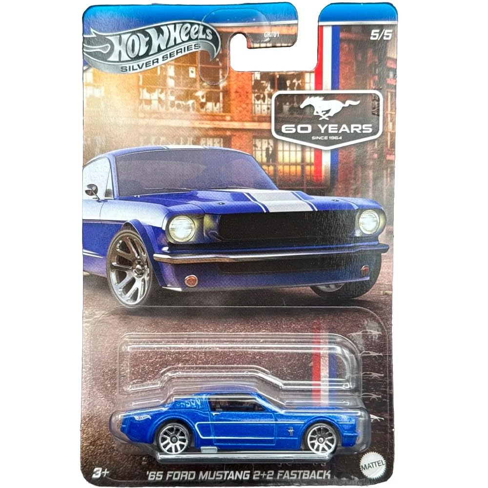 Amazon.com: Hot Wheels '65 Ford Mustang 2+2 Fastback, Silver